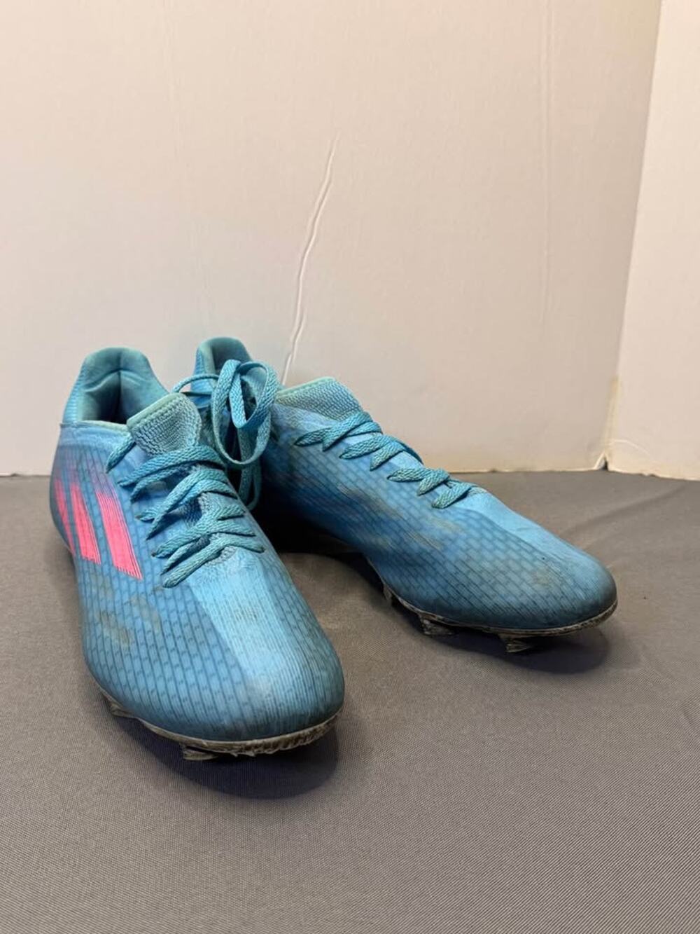 Adidas Speedflow 3 Blue Pink Soccer Cleats size 8